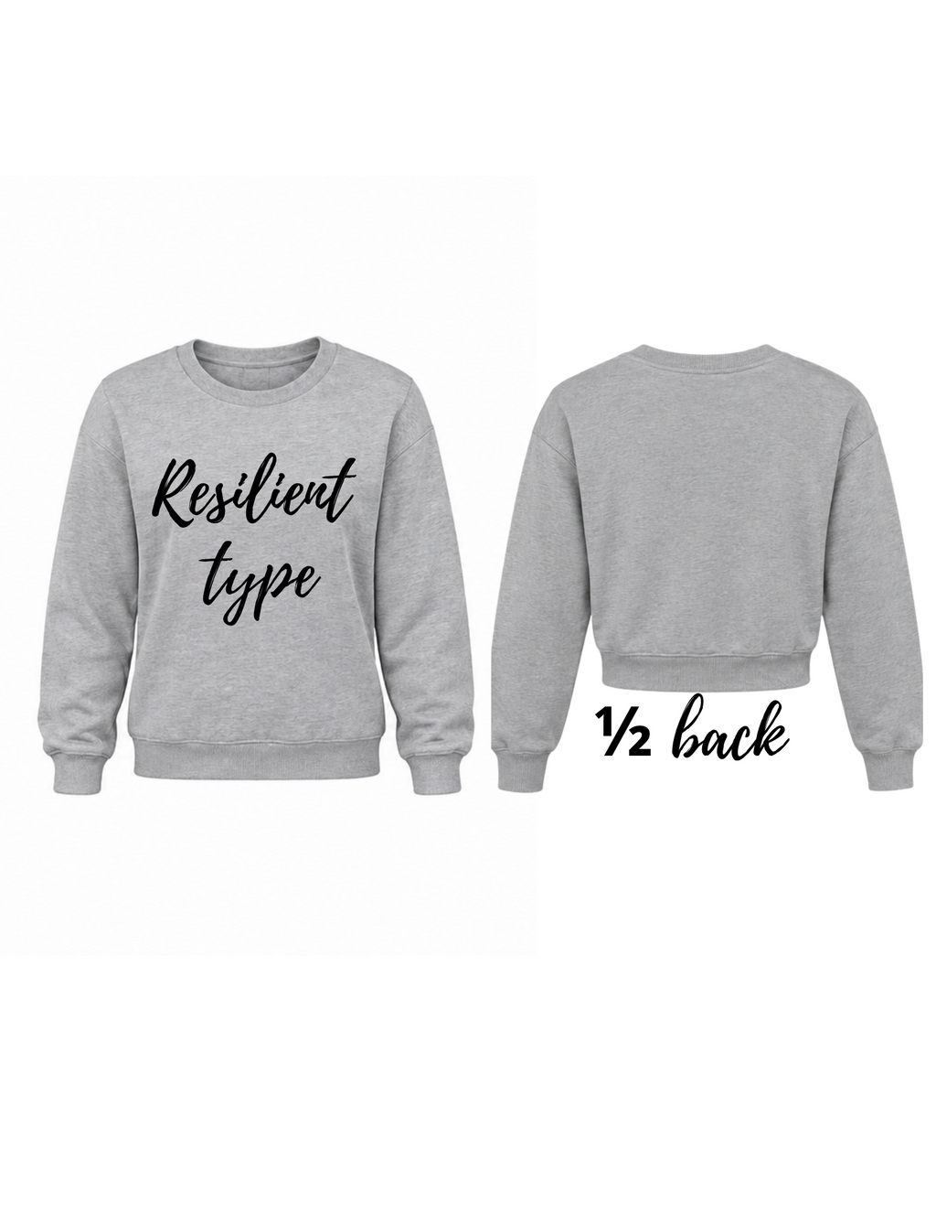 Inspirational crew-neck sweatshirt