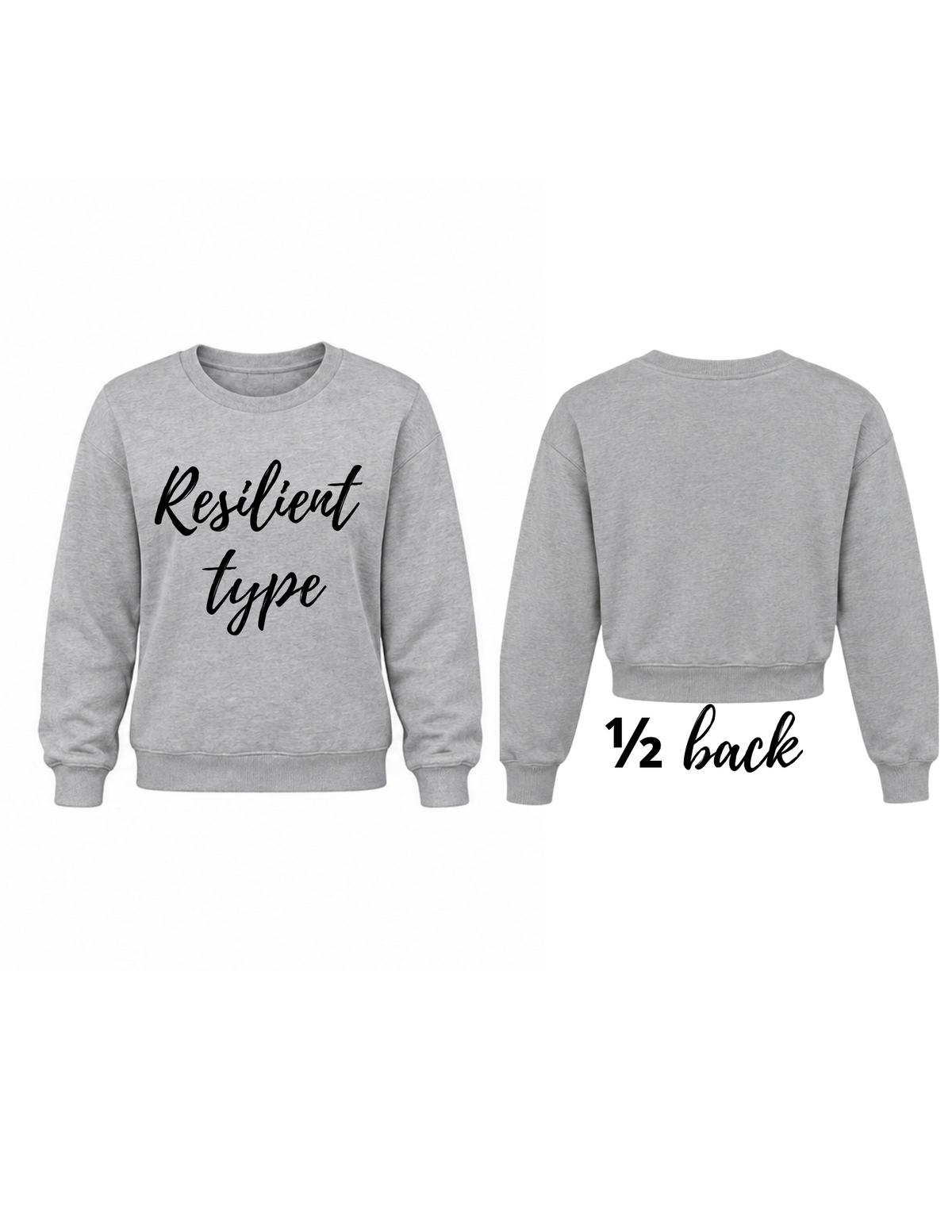 Inspirational crew-neck sweatshirt