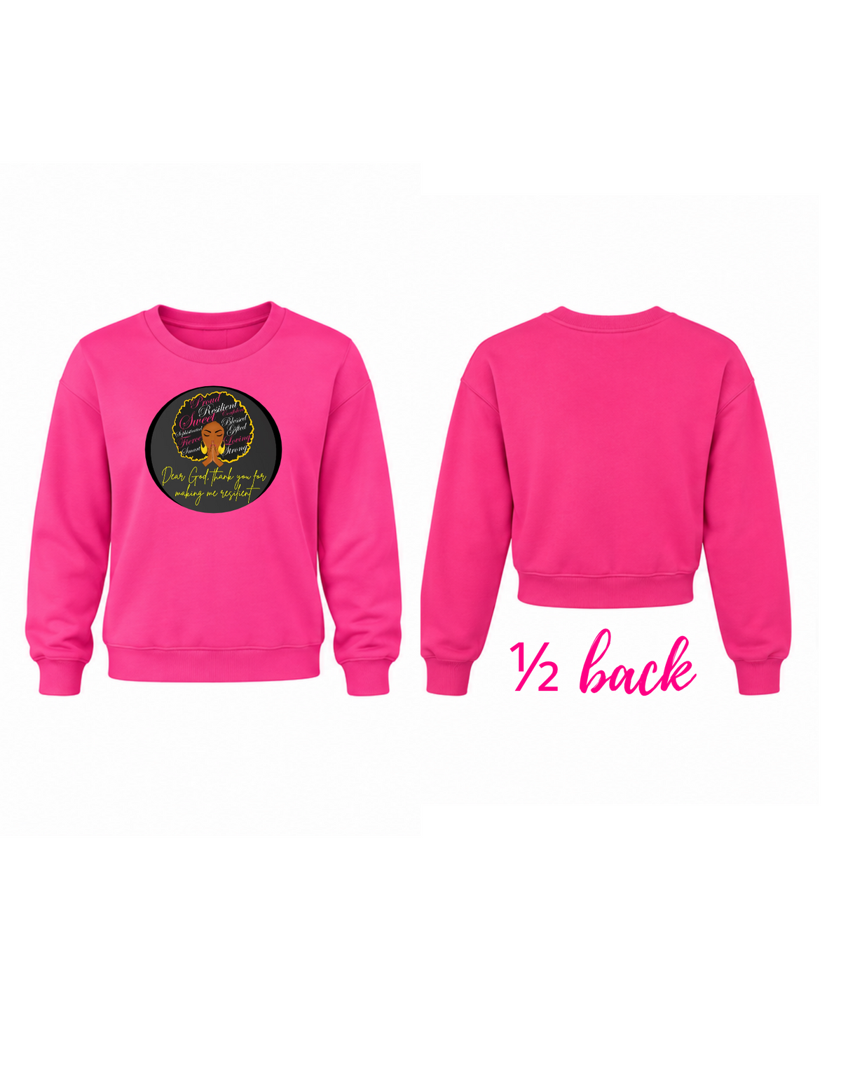 Inspirational crew-neck sweatshirt