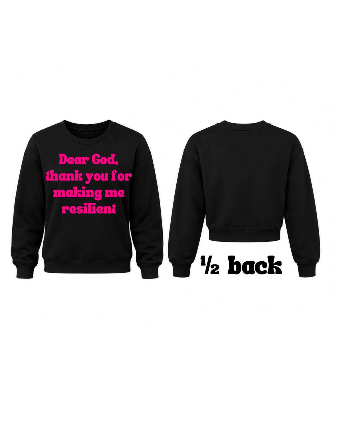 Inspirational crew-neck sweatshirt