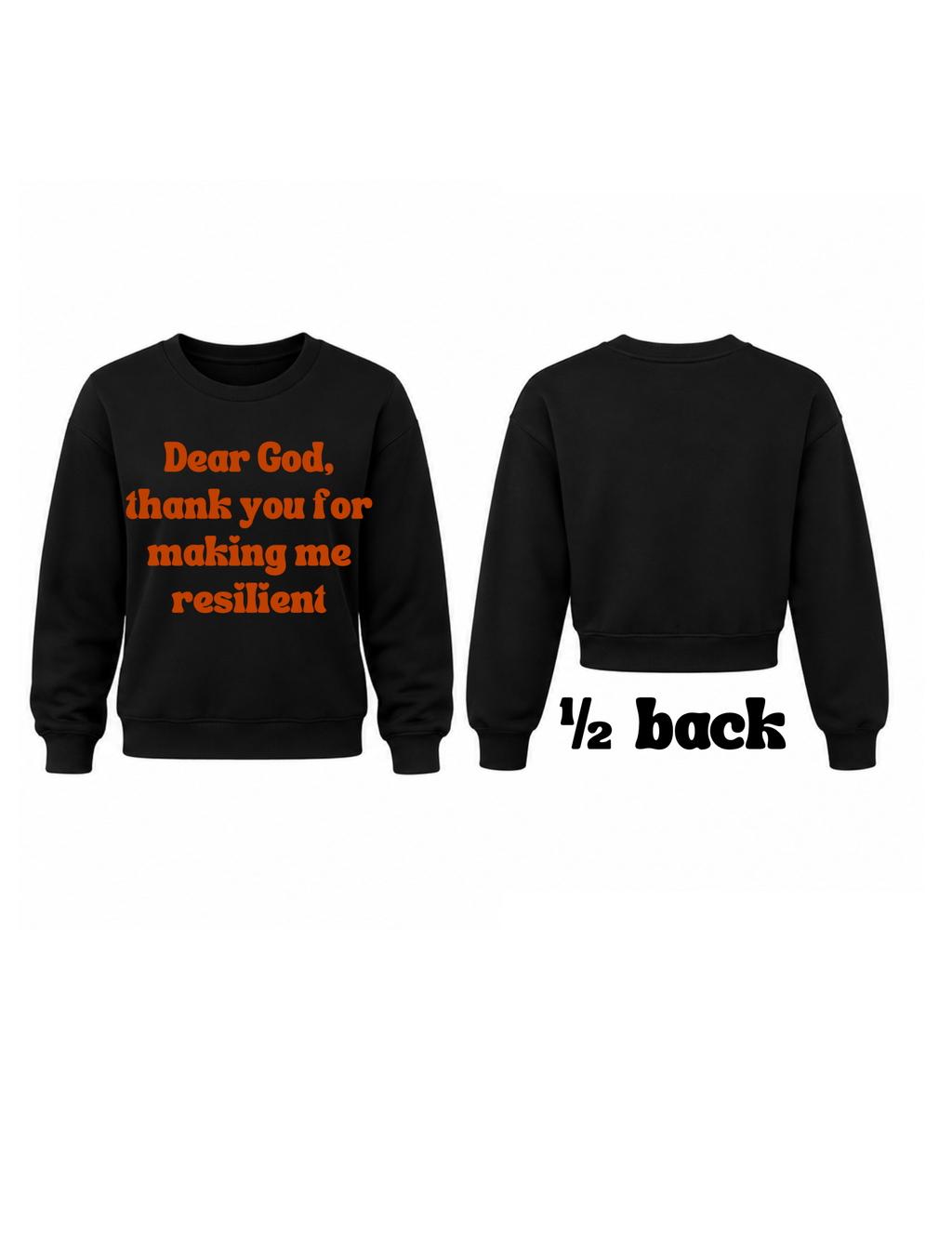 Inspirational crew-neck sweatshirt