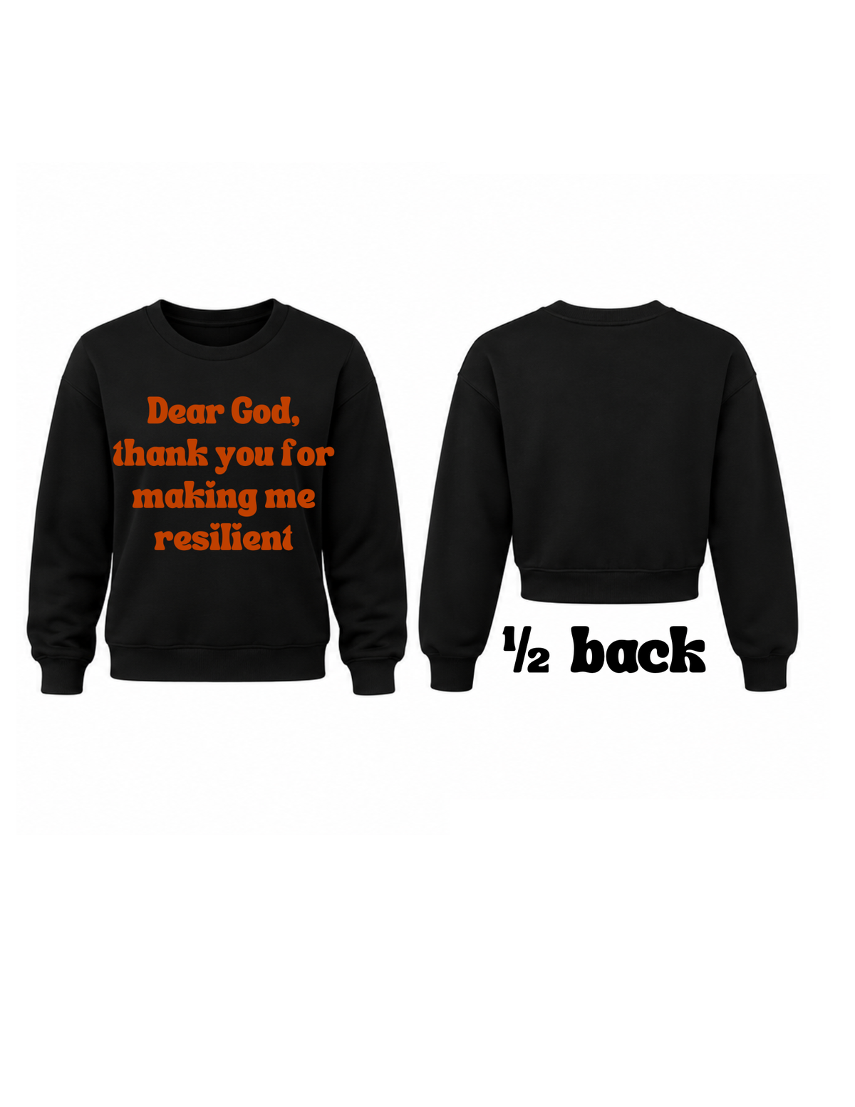 Inspirational crew-neck sweatshirt