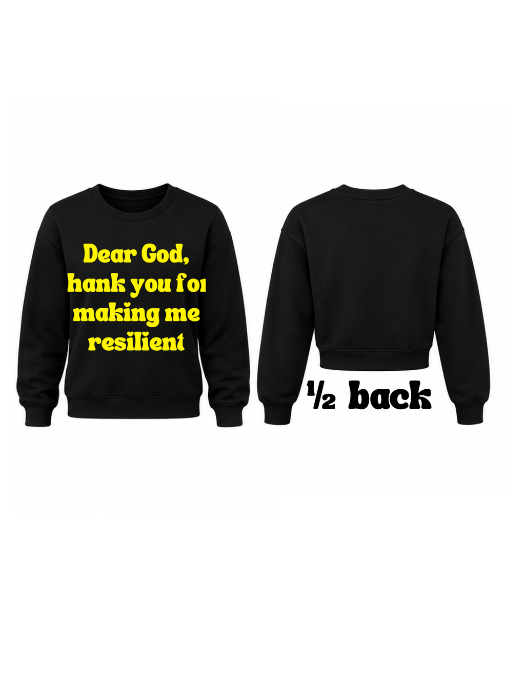 Inspirational crew-neck sweatshirt