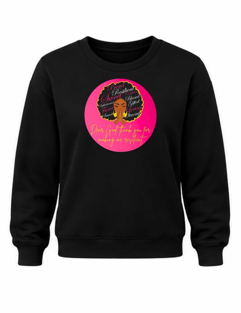 Inspirational crew-neck sweatshirt