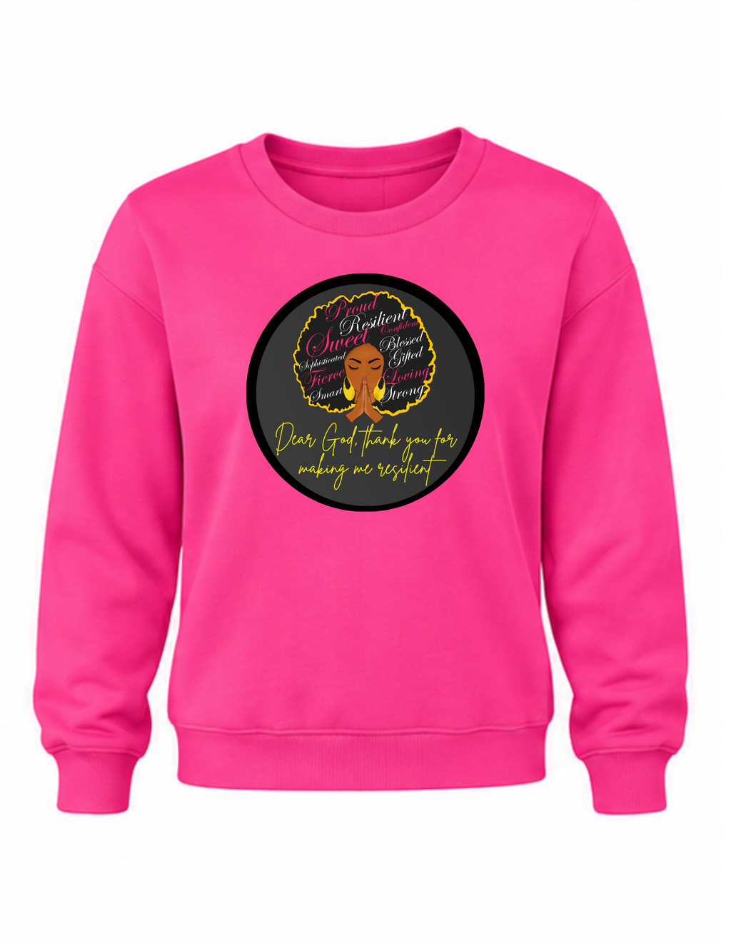 Inspirational crew-neck sweatshirt