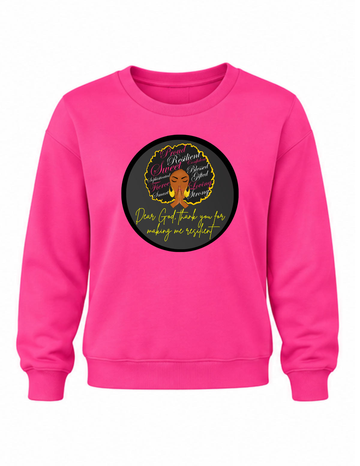 Inspirational crew-neck sweatshirt