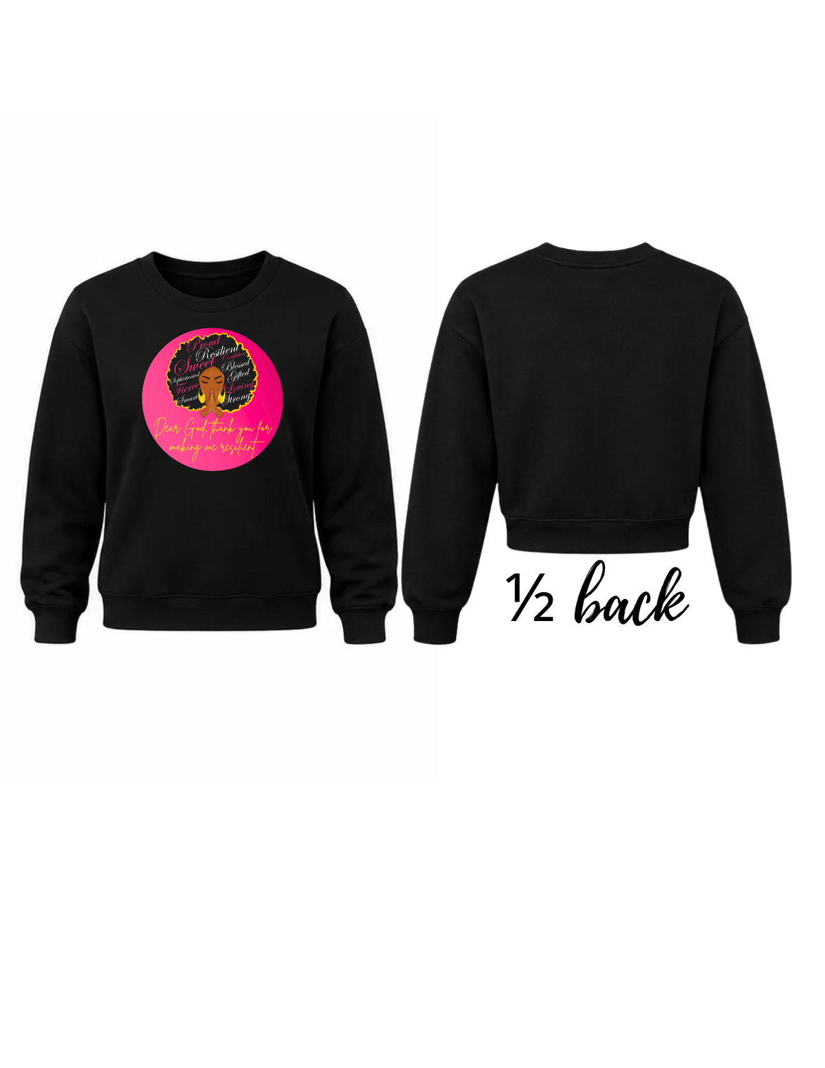 Inspirational crew-neck sweatshirt