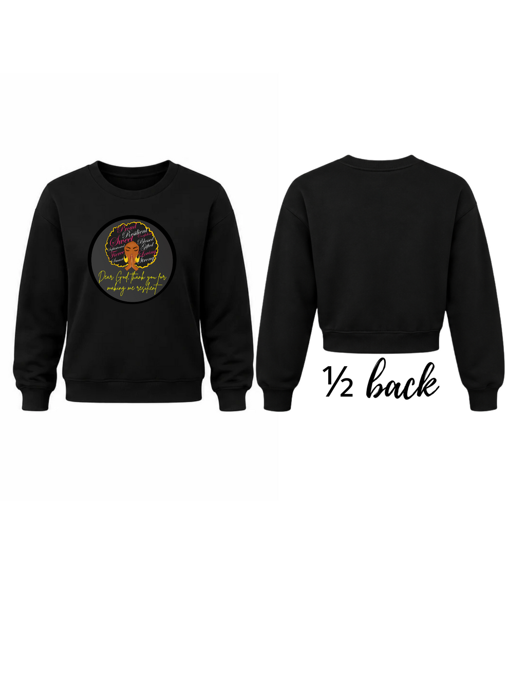 Inspirational crew-neck sweatshirt