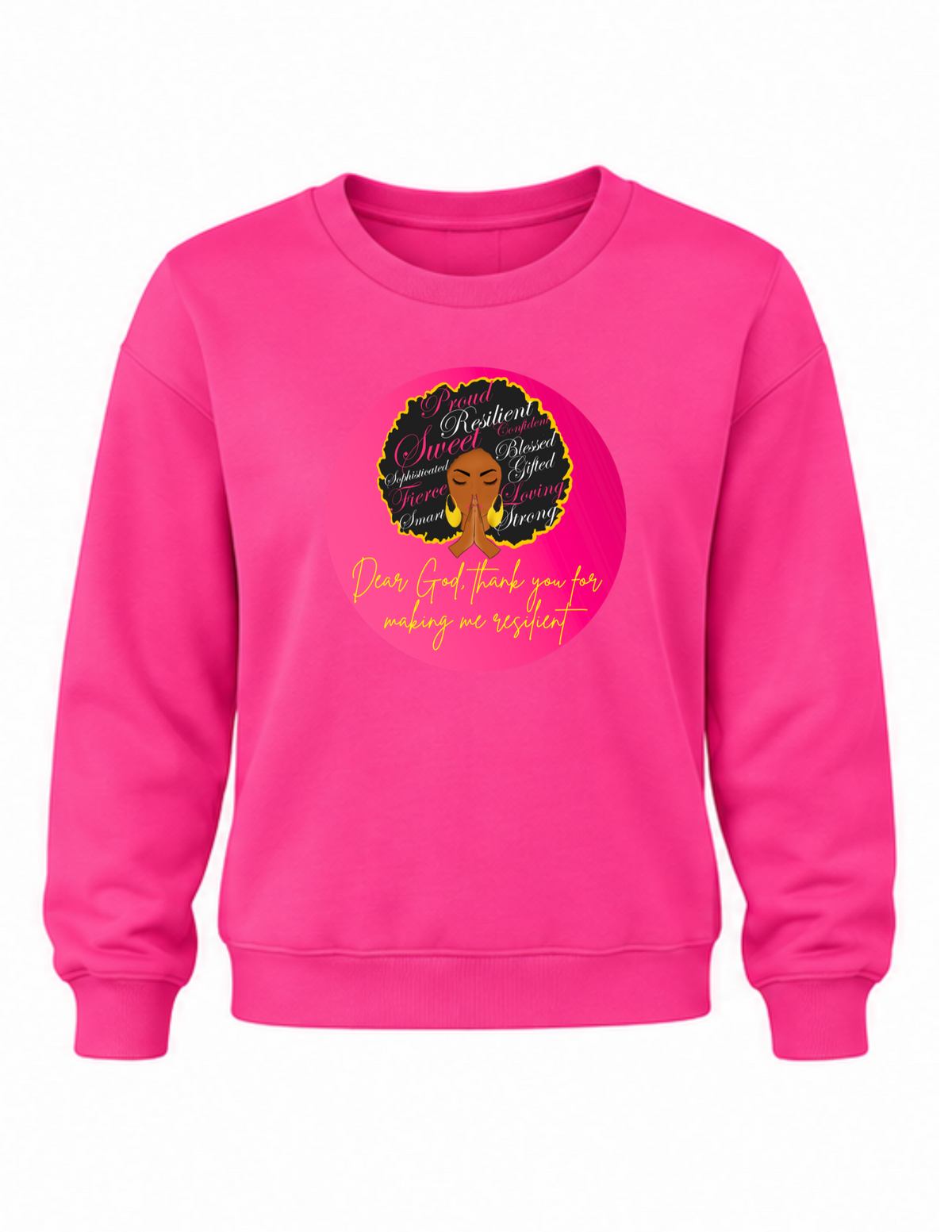 Inspirational crew-neck sweatshirt
