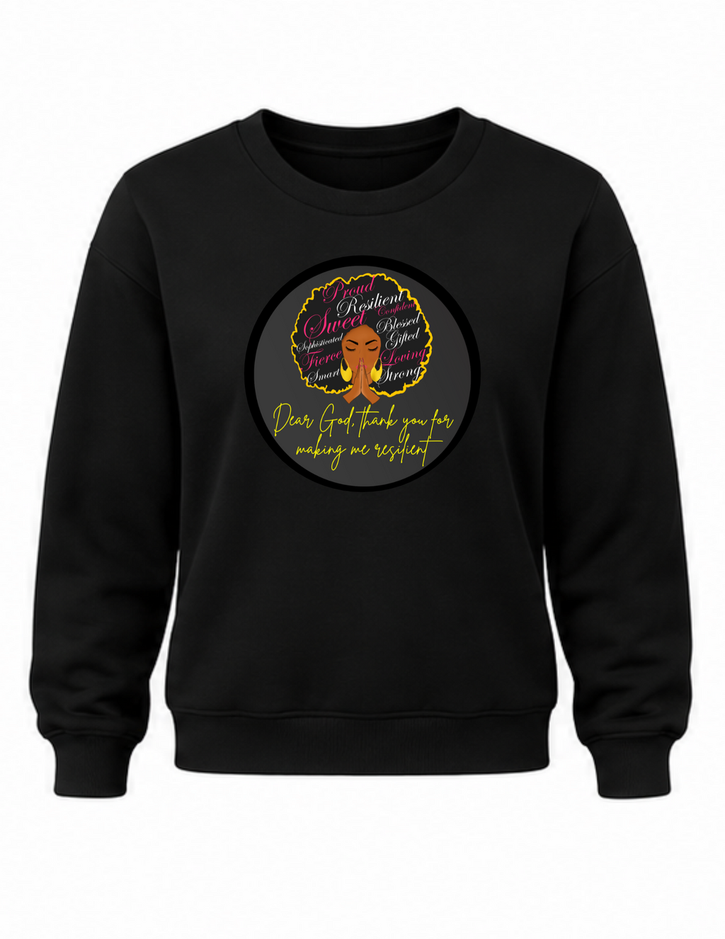 Inspirational crew-neck sweatshirt