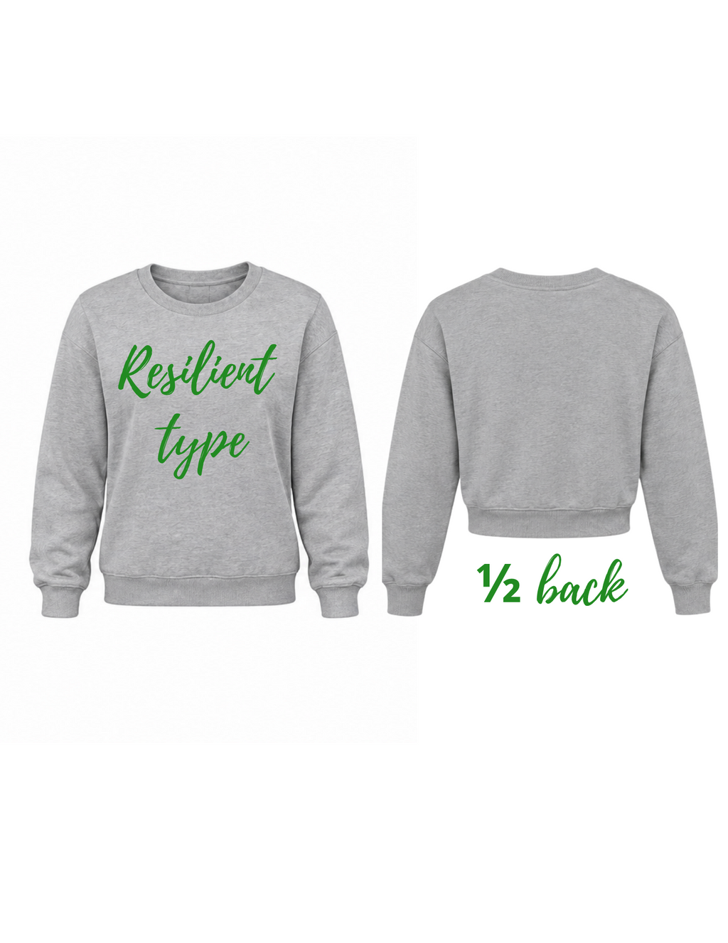 Inspirational crew-neck sweatshirt