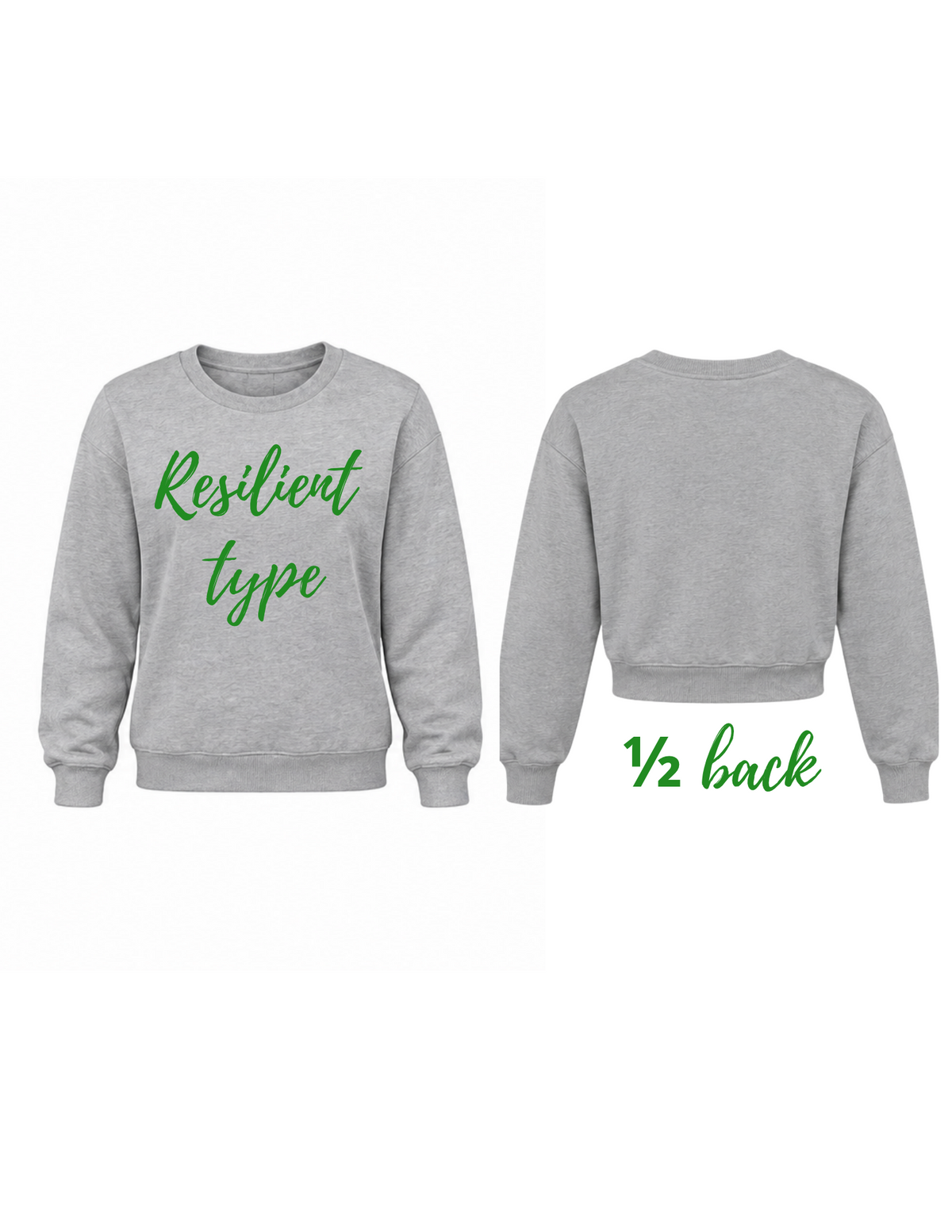 Inspirational crew-neck sweatshirt