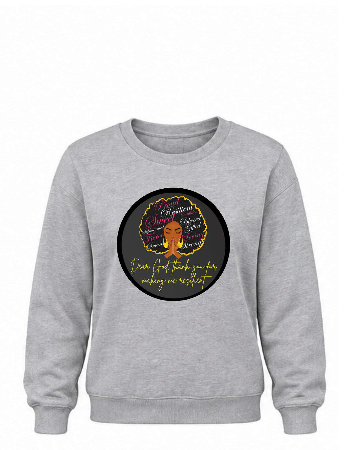 Inspirational crew-neck sweatshirt